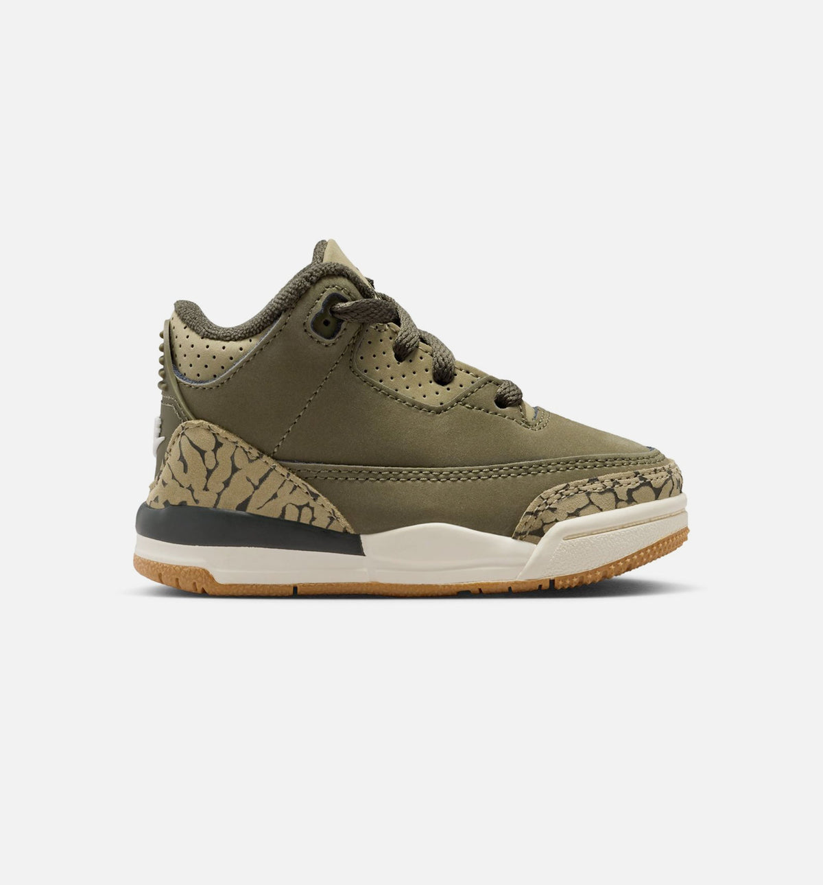 Air Jordan 3 Retro Medium Olive | Infant/Toddler Lifestyle Shoe | Medium Olive/Sequoia/Light Olive/Sail
