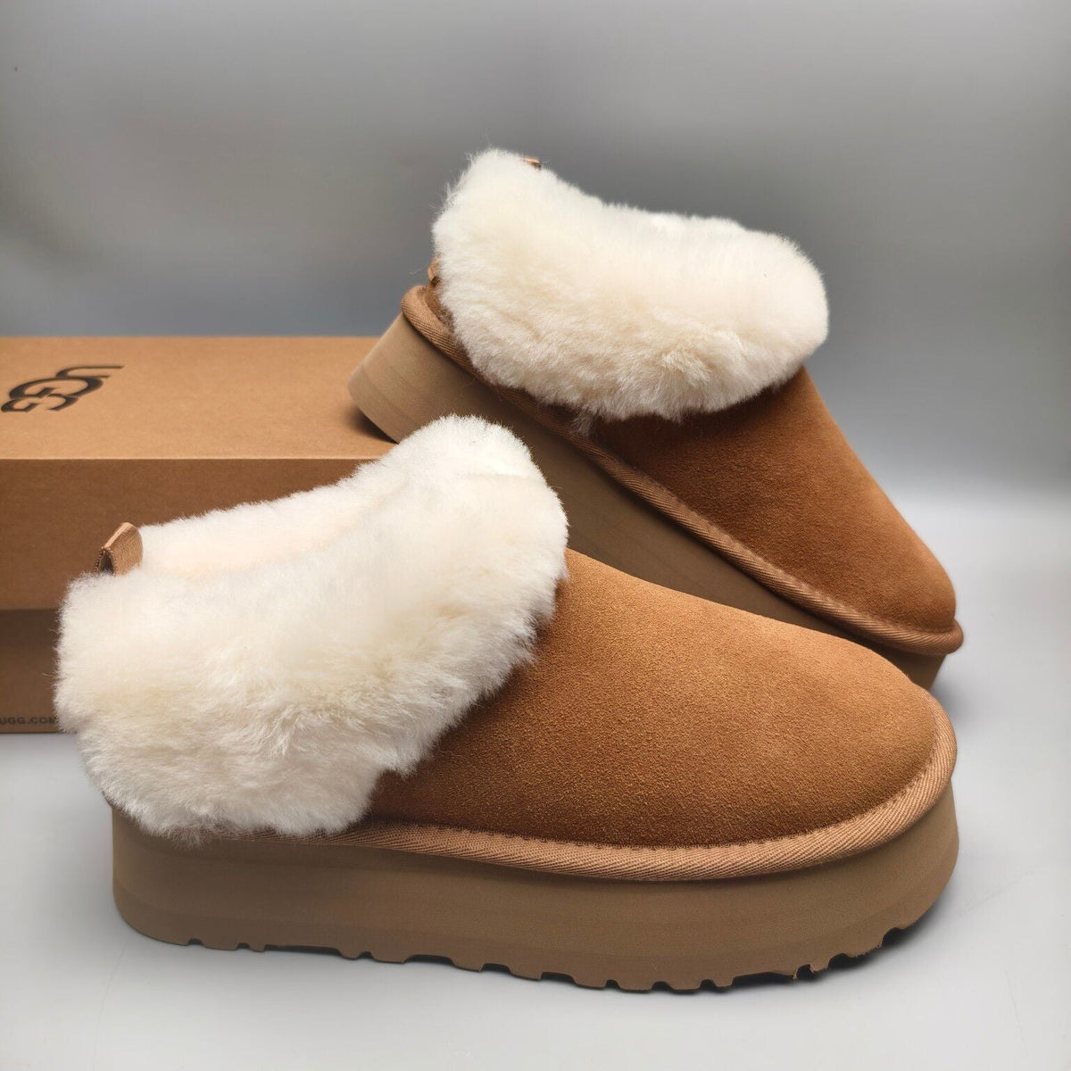 Chestnut Chunky Sole Suede Slip-On Loafers — New Arrival | In Stock