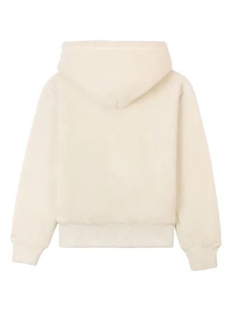 Sporty & Rich Health bouclé cropped hoodie