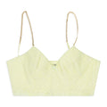 GREEN/NEON WITH CHAIN STRAPS BRA