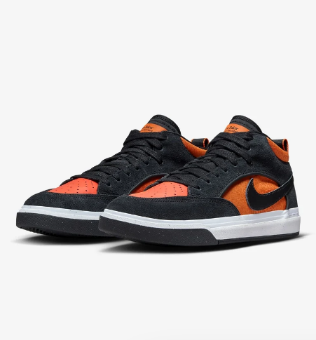 Nike SB React Leo 'Black/Electro Orange' Men's Sneakers DX4361-002