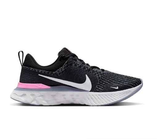 Nike React Infinity Run Flyknit 3 'Black / Grey / Pink' – DZ3014-001