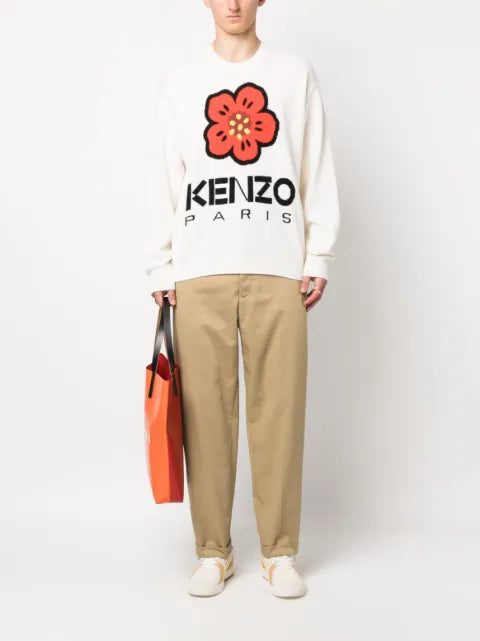 Kenzo Boke Flower intarsia-knit wool jumper
