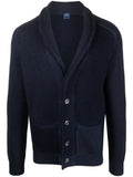 Fedeli shawl-collar ribbed cardigan
