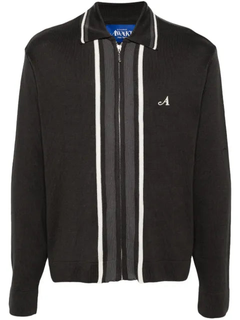 Awake NY striped jersey cardigan