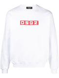 DSQUARED2 logo-appliqué cotton sweatshirt
