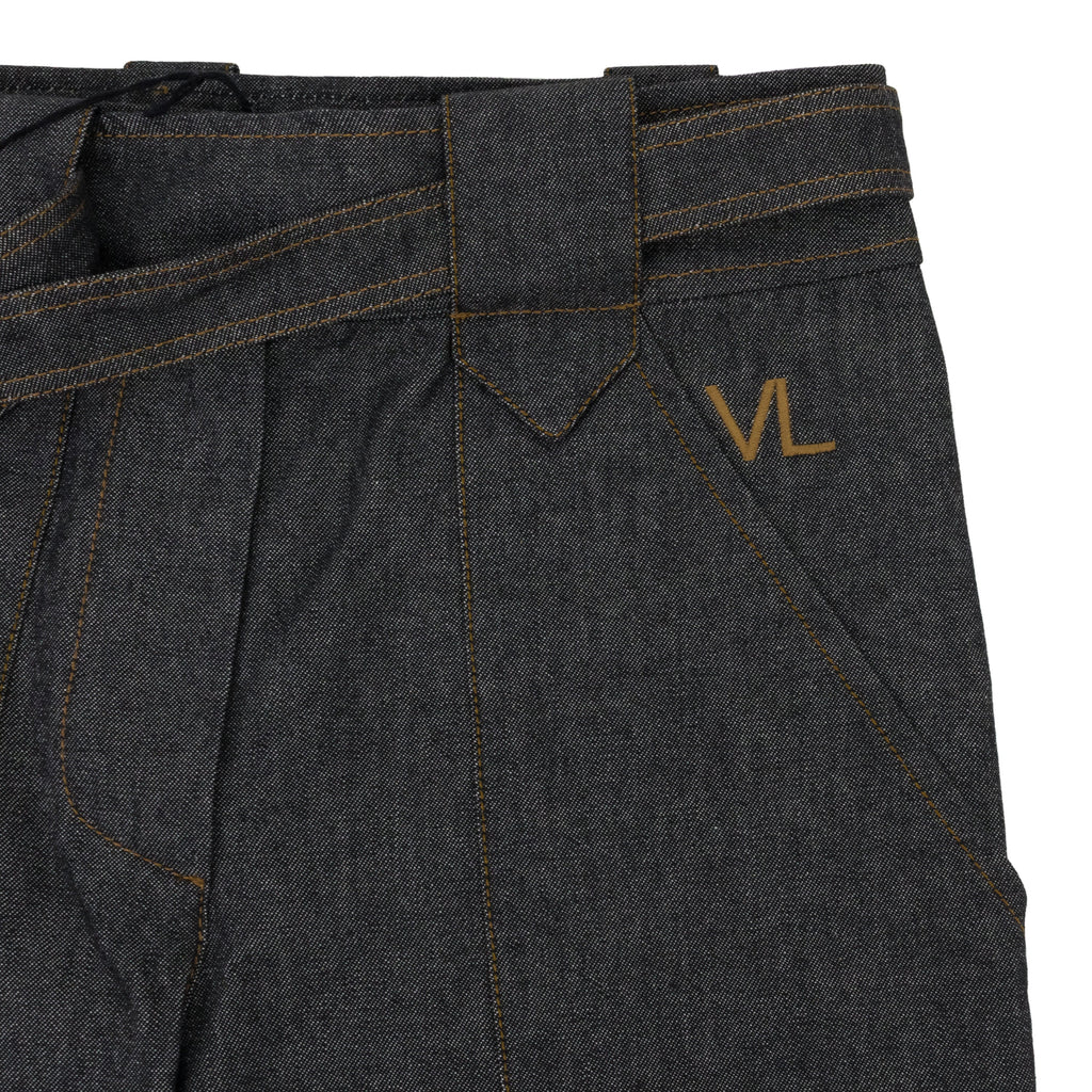 GREY CARROTS STRAIGHT PANTS