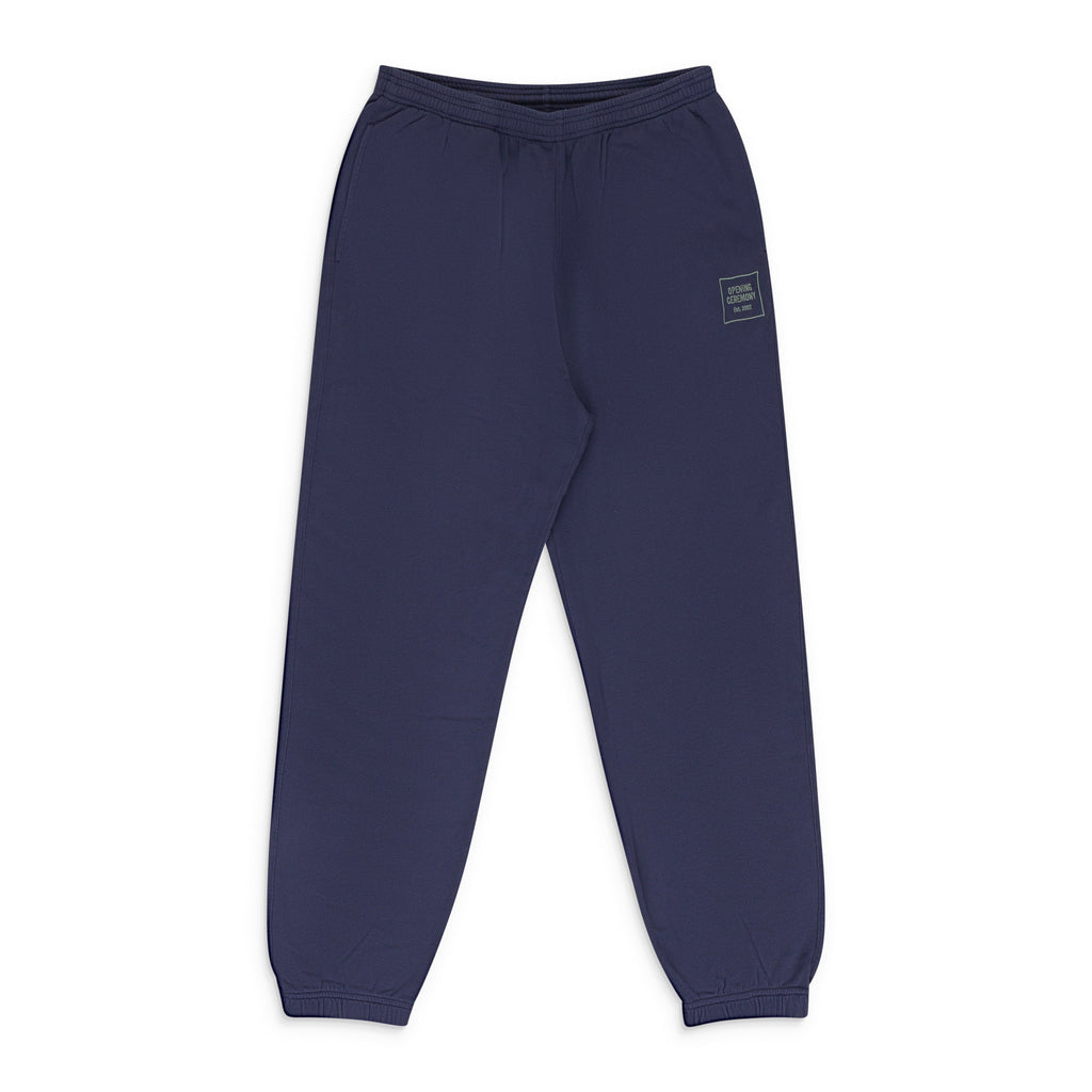 NAVY MINI BOX LOGO SWEATPANTS