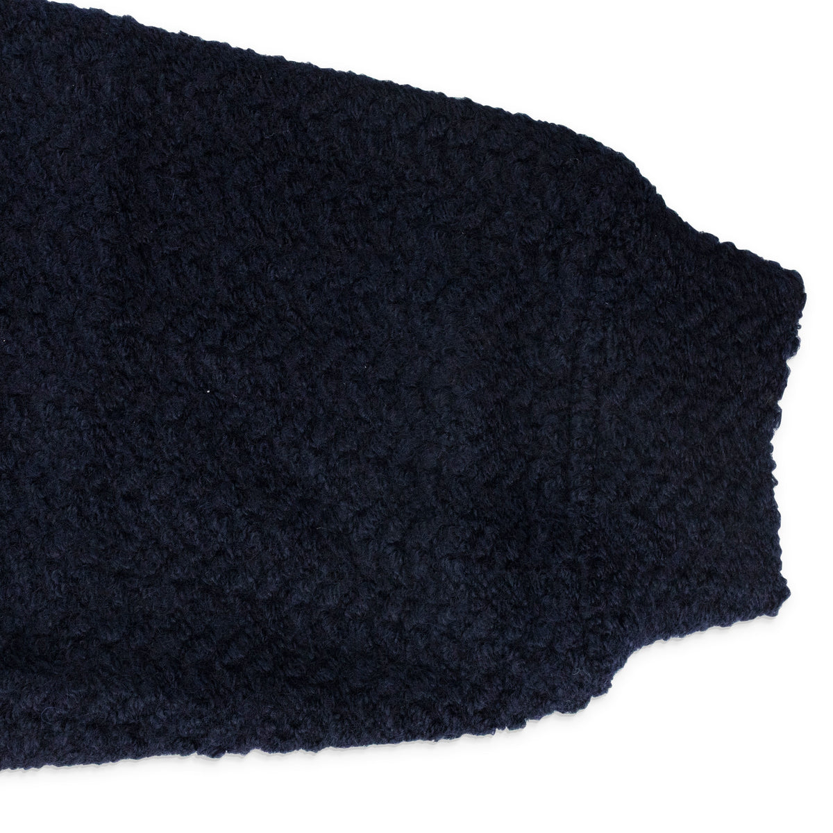 Black Gathered Collegiate Pullover Sweater