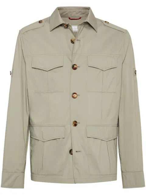 Brunello Cucinelli water-resistant shirt jacket