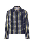 Thom Browne repp stripe Grosgrani tweed golf jacket