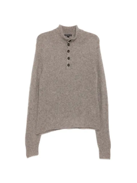 James Perse button lightweight jumper
