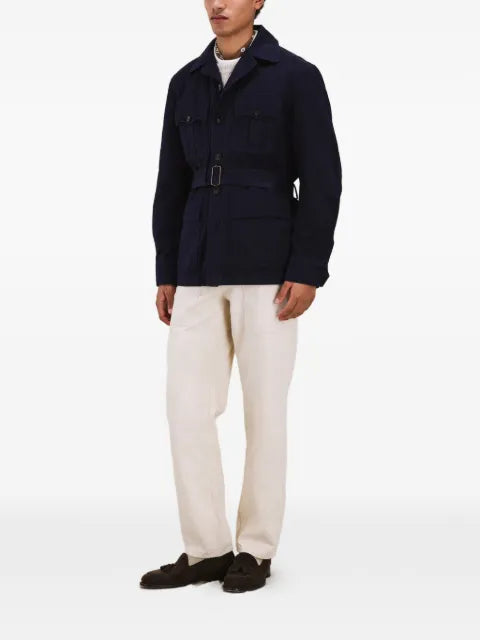 Fortela Clint belted chest-pocket jacket