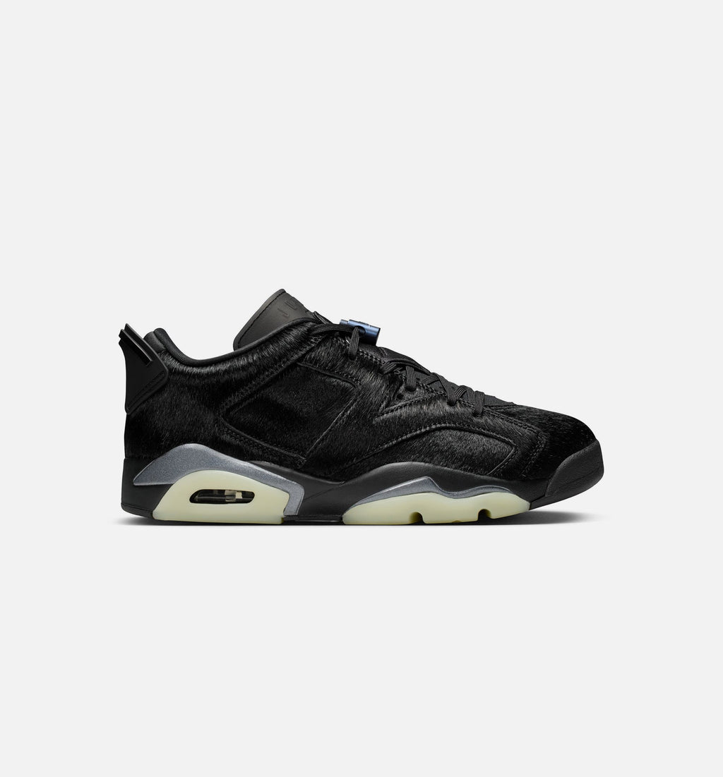 Air Jordan 6 Retro Low Blackout Women's Lifestyle Shoes - All Black