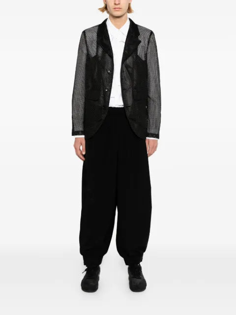 Black Comme Des Garçons mesh blazer