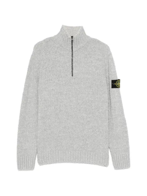 Stone Island 5100032 speckled wool nylon sweater