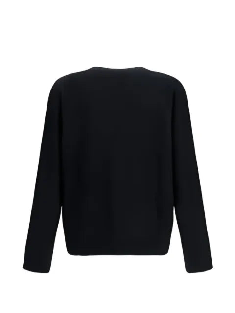 Represent logo-embroidered V-neck cardigan