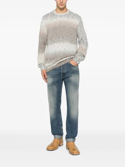 DONDUP gradient-effect chunky-knit sweater