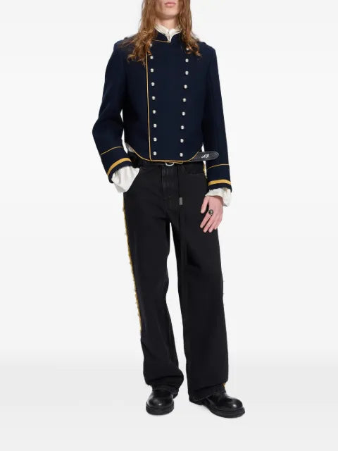 Ann Demeulemeester double-breasted cropped jacket