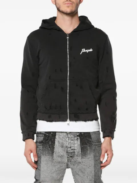 Purple Brand distressed hoodie