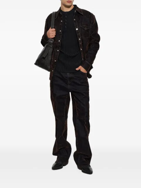 AMIRI script knit Henley