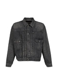 DAIRIKU faded box-silhouette denim jacket