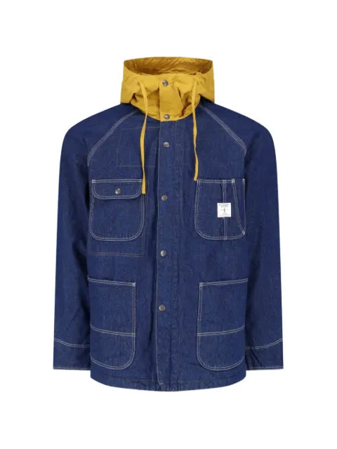 Roy Rogers drawstring hooded denim jacket