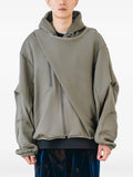 Yoshiokubo layered Sash hoodie
