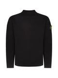 Stone Island logo-patch high-neck sweater