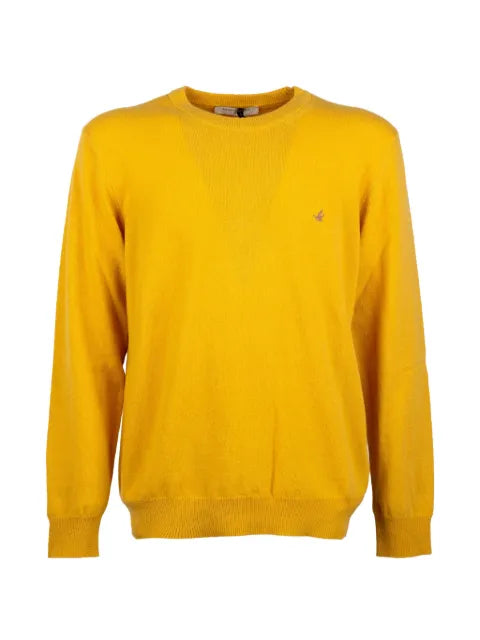BROOKSFIELD embroidered-logo crew-neck sweater