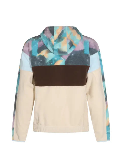 Mauna Kea colour-block fleece-texture hoodie