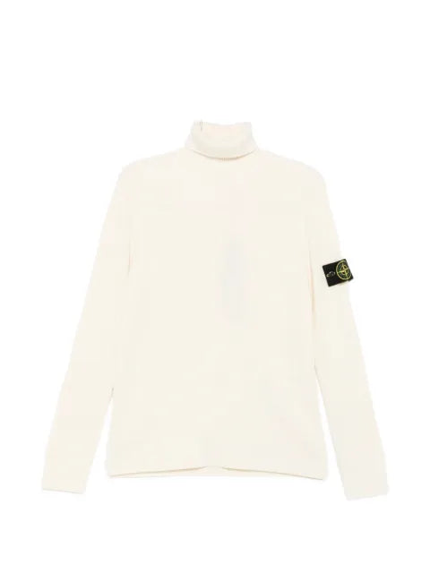 Stone Island ribbed-knit roll-neck sweater