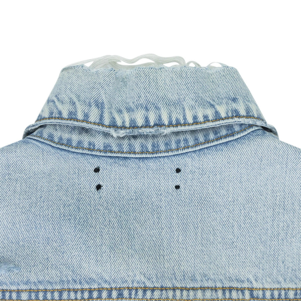 Light Indigo Rum Label Trucker Jacket