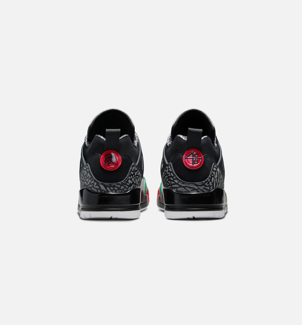 Spizike Low – Men's Lifestyle Shoe in Black/Classic Green/White/Varsity Red