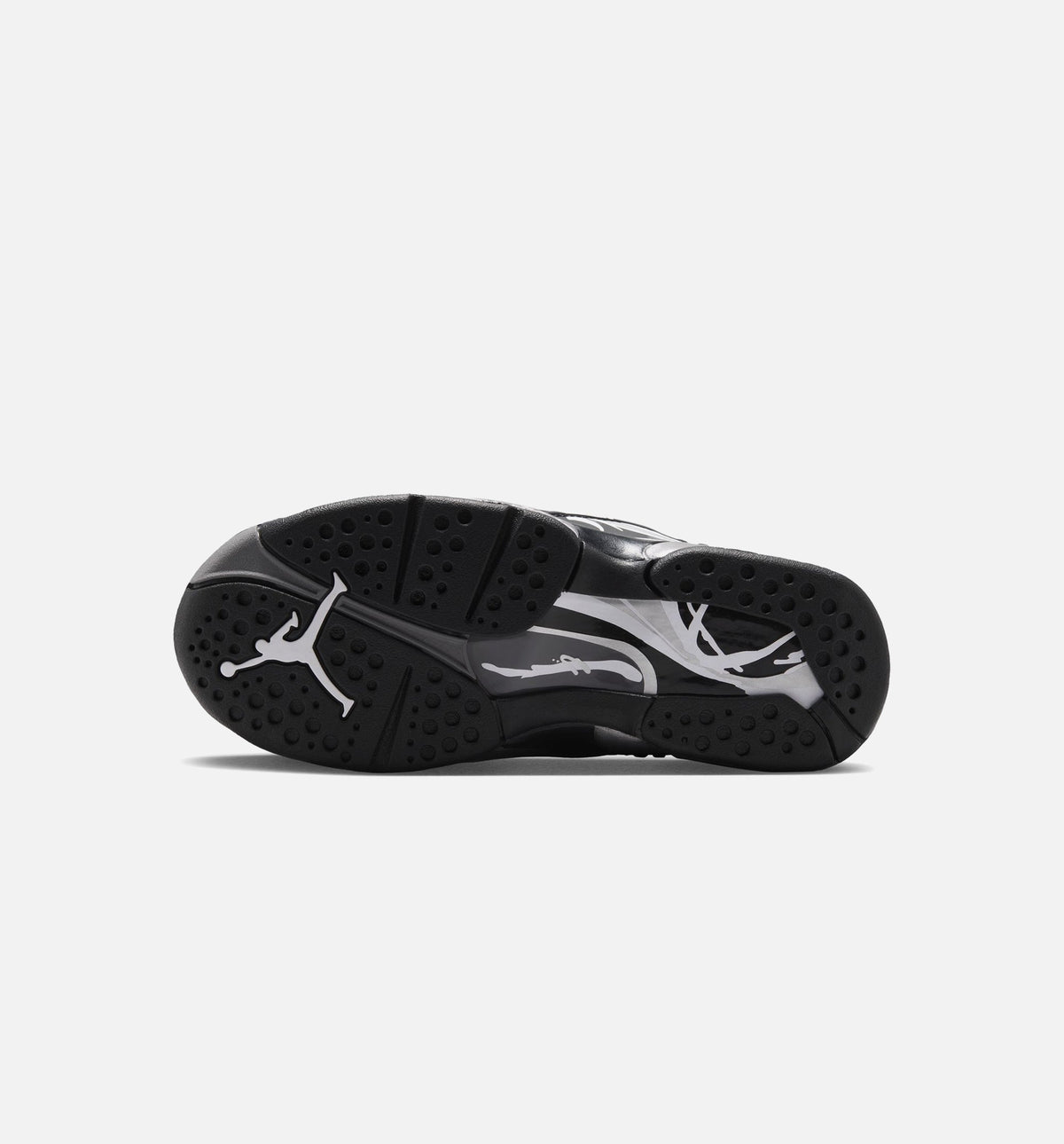 Air Jordan 8 Retro "Chrome Black and Light Graphite" Big Kids' Shoe – Black/White/Light Graphite