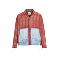 Found Plaid Denim Shirt