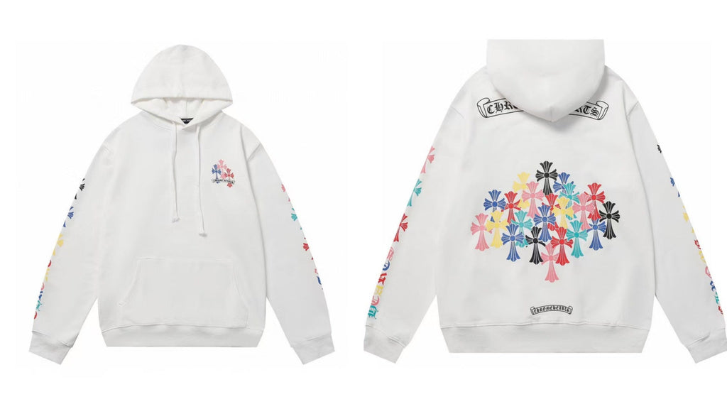 Chrome Hearts Gothic Graphic Print Pullover Hoodie Streetwear Unisex
