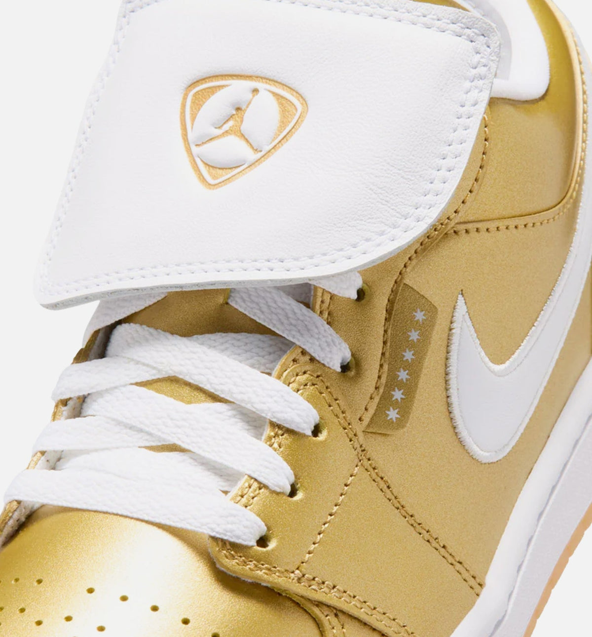Air Jordan 1 Low Women's Shoe – Gold/White/Gum Yellow