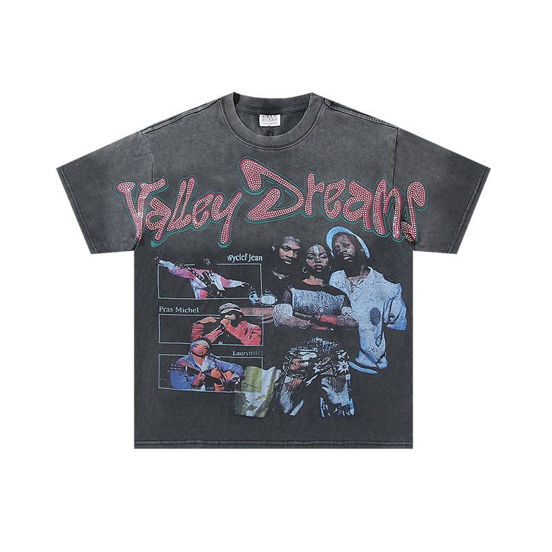 VALE USA Rhinestone Graphic T-Shirt