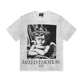MIXED EMOTION Angel Back-Print Short-Sleeve T-Shirt