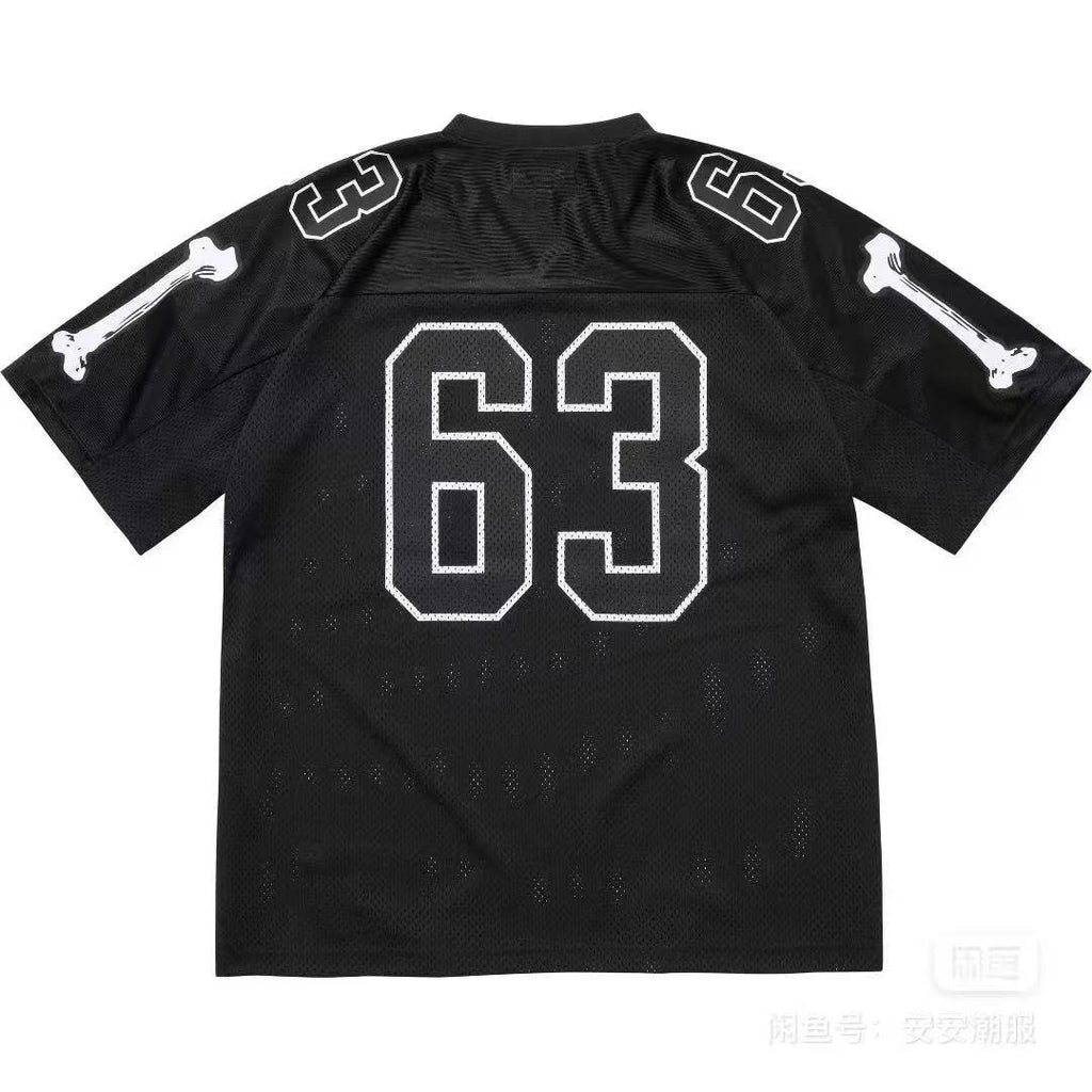 Supreme Bone Sleeve Number Football Jersey T-Shirt