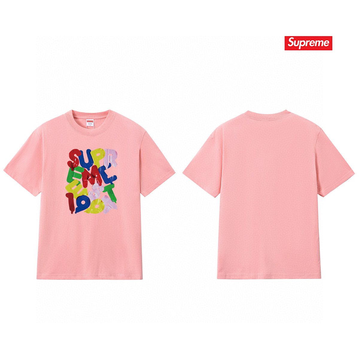 Supreme Colorful Letter Graphic T-Shirt