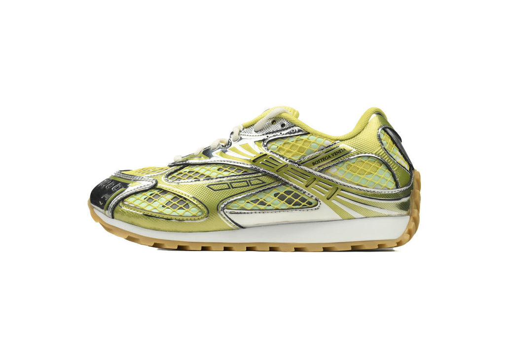 Bottega Veneta Orbit Sneaker Sherbert Silver 755915 V2X40 7421