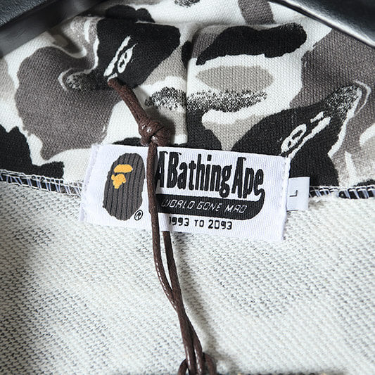 BAPE ABC Camo Shark Hoodie - Green & Grey