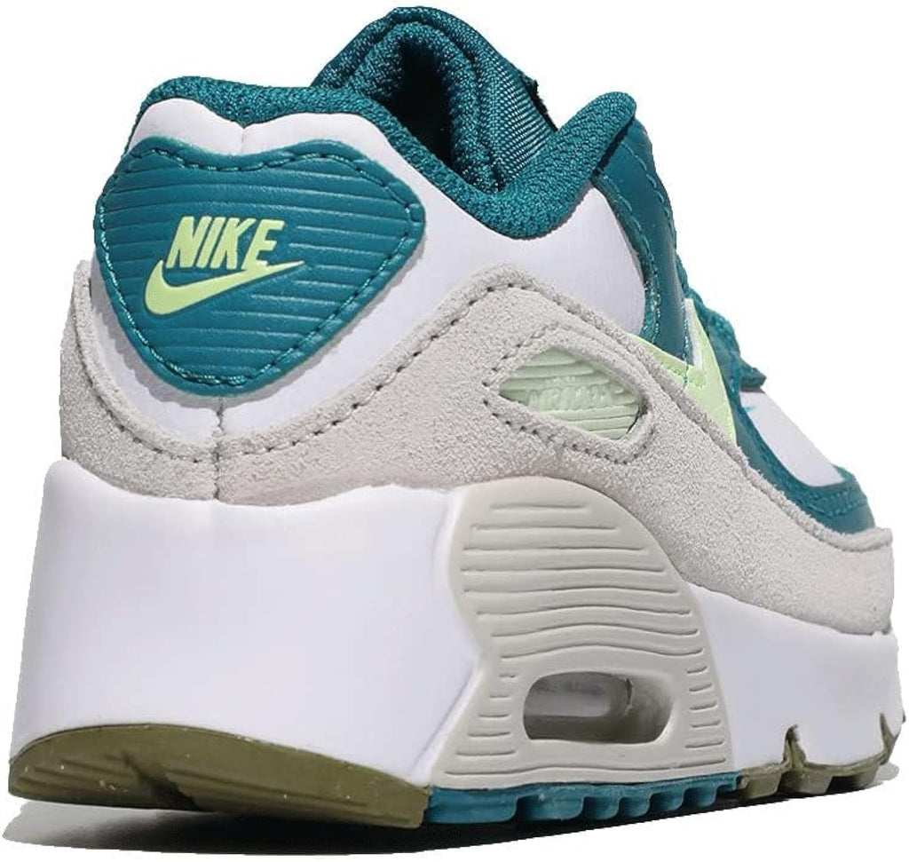 Toddler's Nike Air Max 90 LTR White/Barely Volt  (CD6868 124)