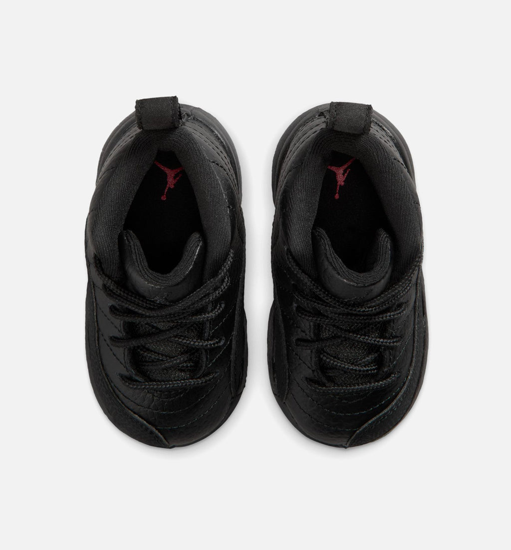 Air Jordan 12 Retro Bloodline Infant Sneakers - Black/Varsity Red