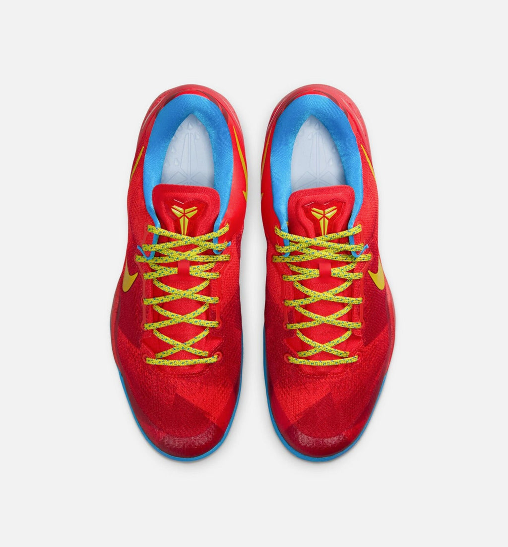 Kobe 8 Protro Year of the Horse Men's Sneakers - Light Crimson / Vivid Blue / Bright Citron