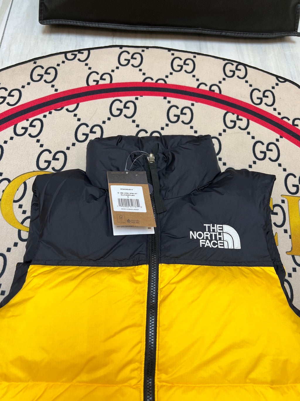 The North Face Colorblock Stand-Collar Puffer Vest