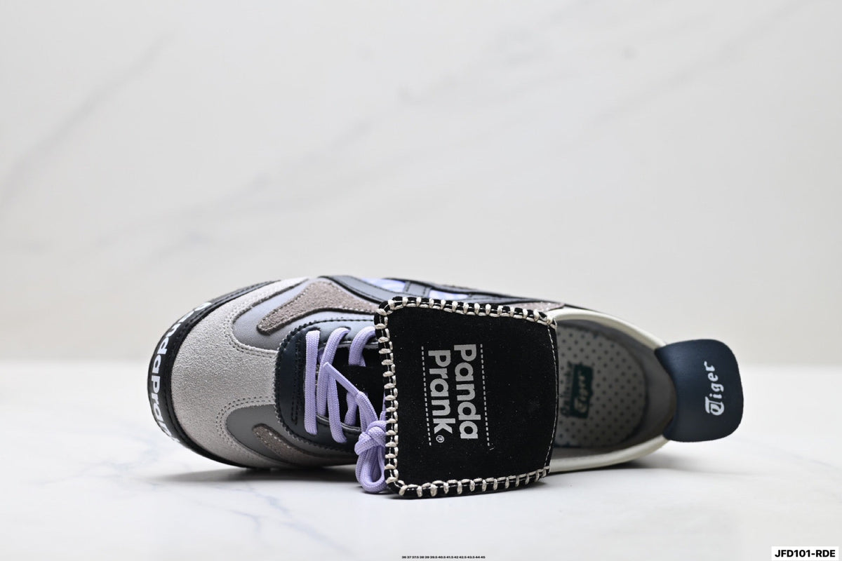 Onitsuka Tiger Retro Low Top Black Purple Unisex Shoes Style 30
