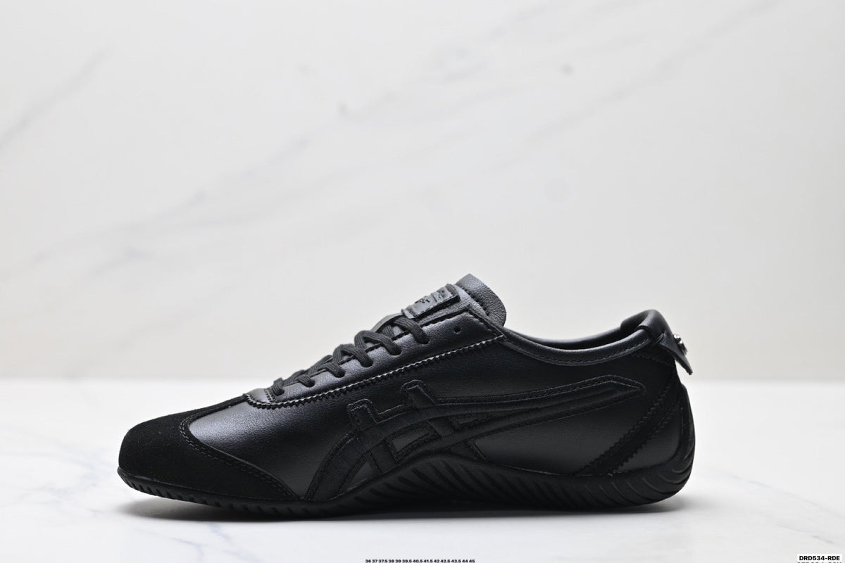Onitsuka Tiger Low Profile Runner Black Tonal Unisex Shoes Style 36